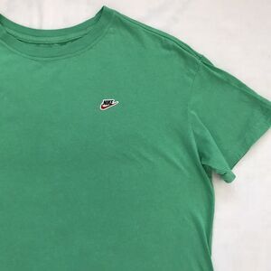 Nike Green Cotton Crew Neck Short Sleeve Unisex Relaxed T Shirt M